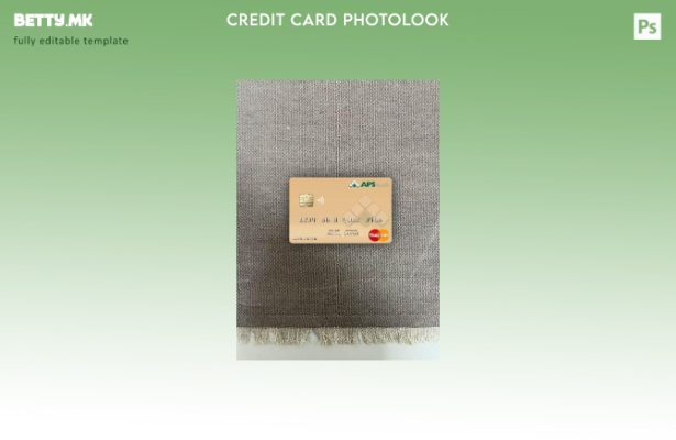Модерен стил Malta APS Bank Limited преден шаблон за фотолик на мастеркард